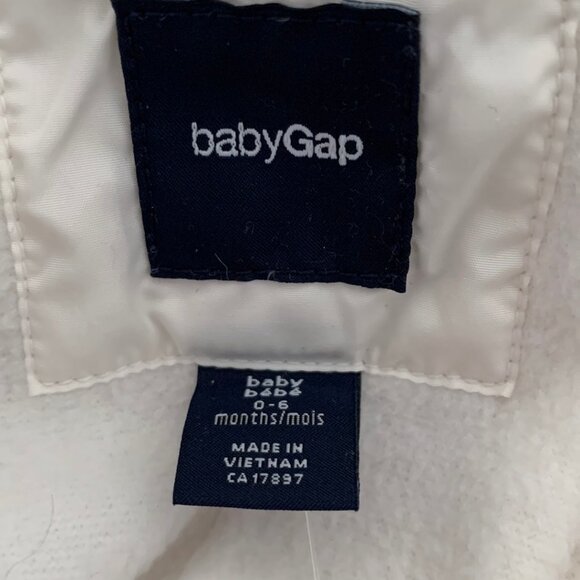 GAP Baby Gap Warmest Puffer Snow Suit/ Snowsuit in Ivory Frost 0-6 mo NWT - Picture 8 of 13